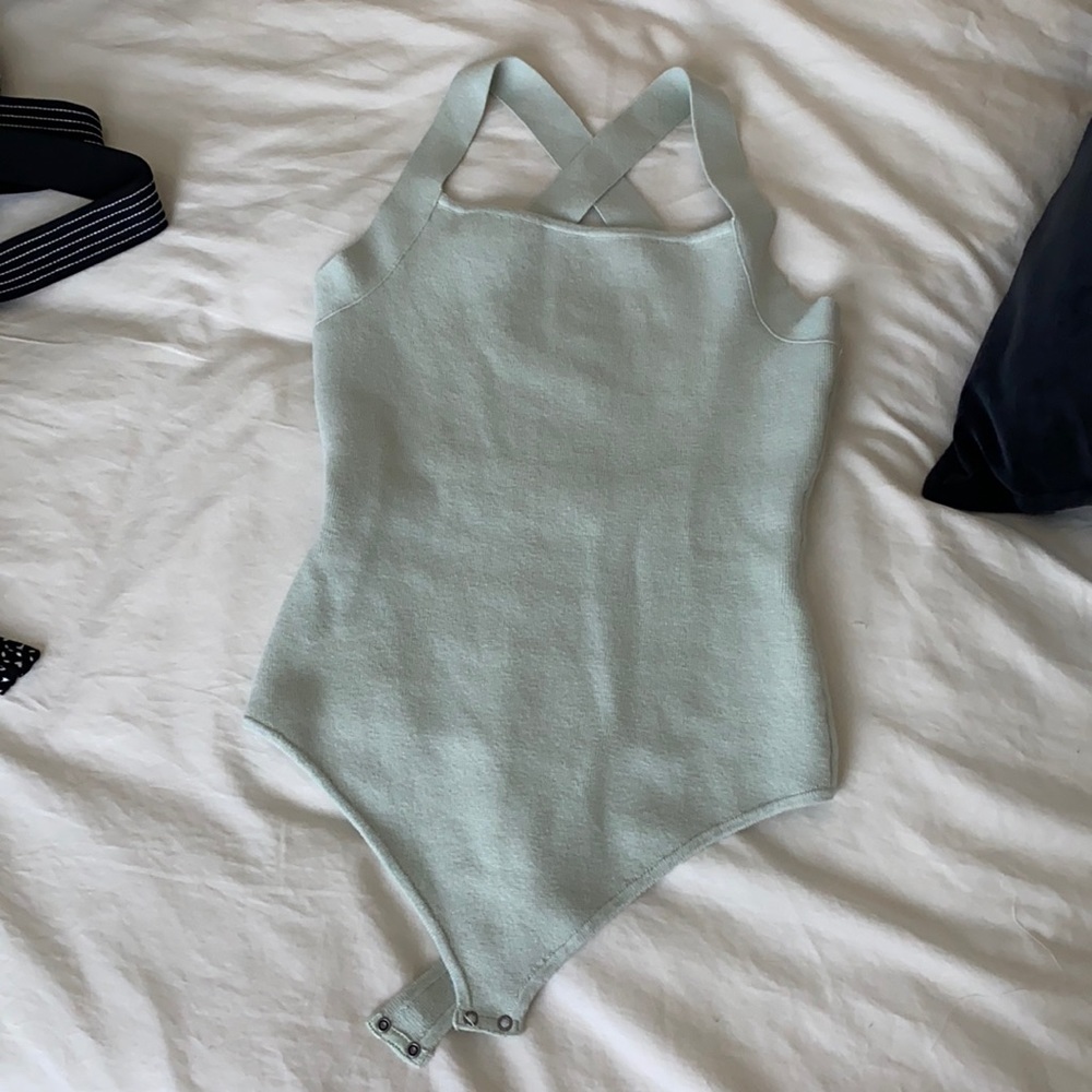 Mint green A&F one Piece sweater tank